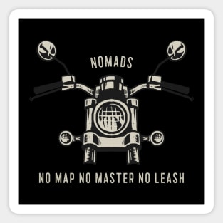 Nomads Motorcycle Biker Club Vintage Design Magnet